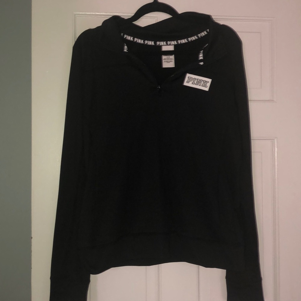 NWOT Pink VS black workout long sleeve size Large
